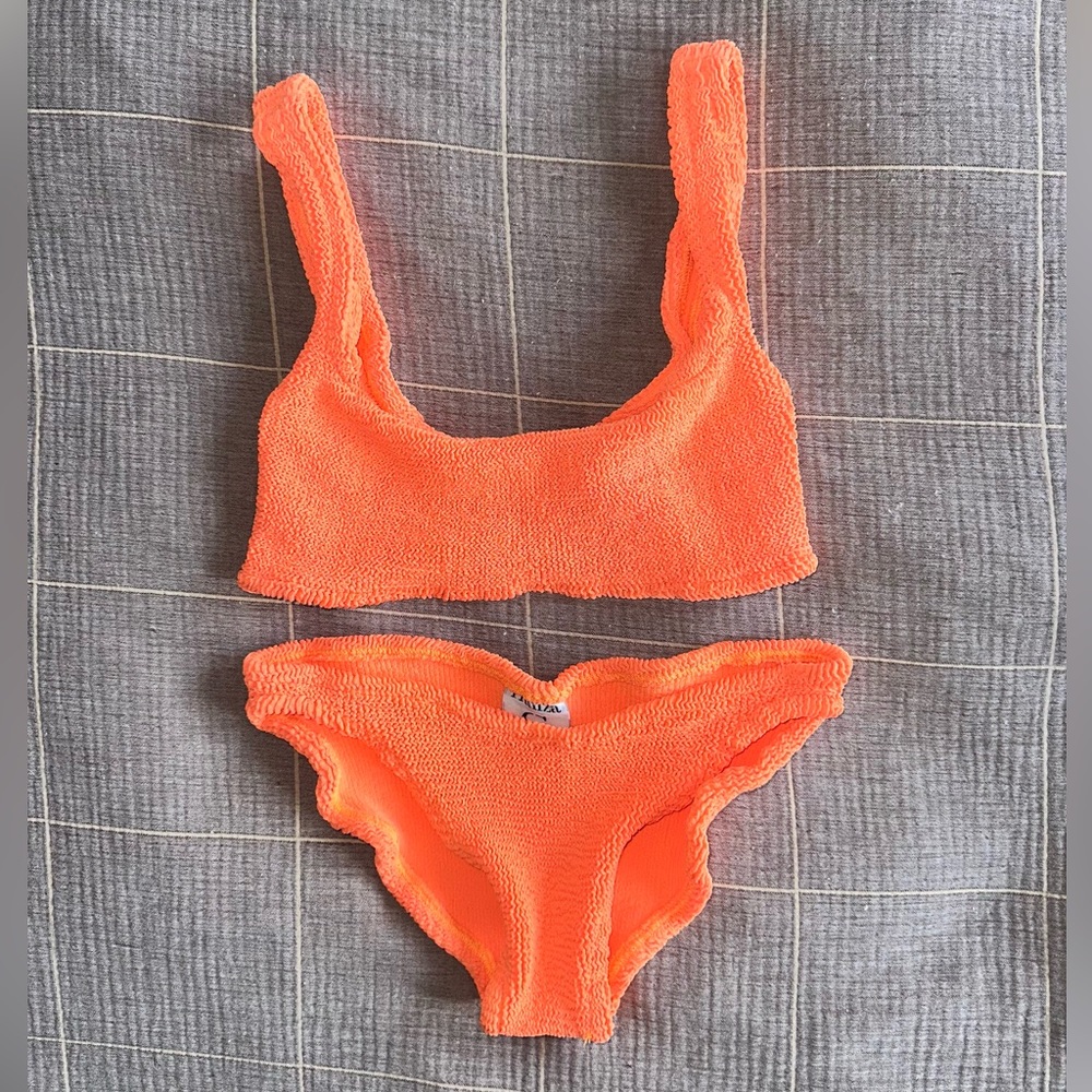 Hunza G Neon Orange Bikini